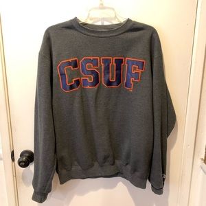 Men’s Champion x CSUF Fullerton College Crewneck Sweatshirt Hoodie Size M